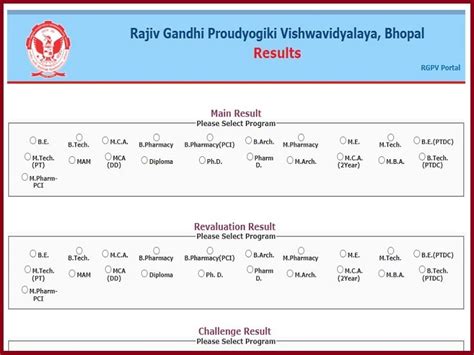 rgpv.ac.in result|rgpv pharmacy results.